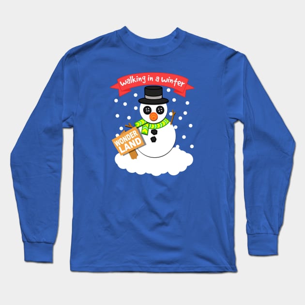 A Winter Wonderland Long Sleeve T-Shirt by flimflamsam